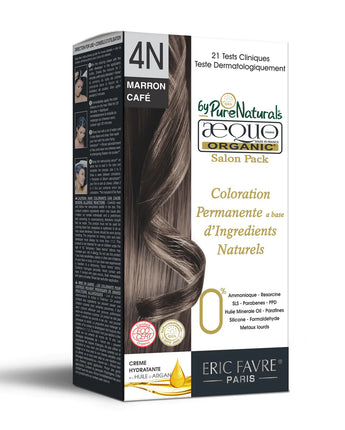 byPureNaturals Aequo Organic Cream Hair Colour Salon Pack Marron Cafe 4N 120 ml