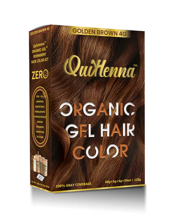 QuikHenna Gel Organic Hair Colour Golden Brown 4G byPureNaturals