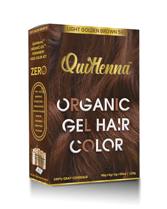 QuikHenna Gel Organic Hair Colour Golden Light Brown 5G byPureNaturals