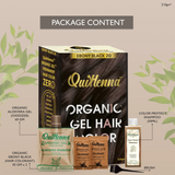 QuikHenna Organic Gel Hair Color 210 Gm - 2G Ebony Black - BuyPureNaturals