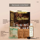 QuikHenna Organic Gel Hair Color 210 Gm - 4N Medium Brown - BuyPureNaturals