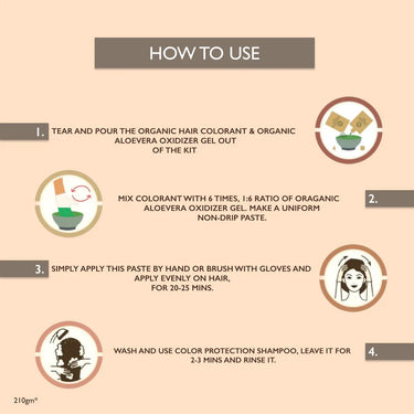 QuikHenna Organic Gel Hair Color 210 Gm - 7G Blonde - BuyPureNaturals