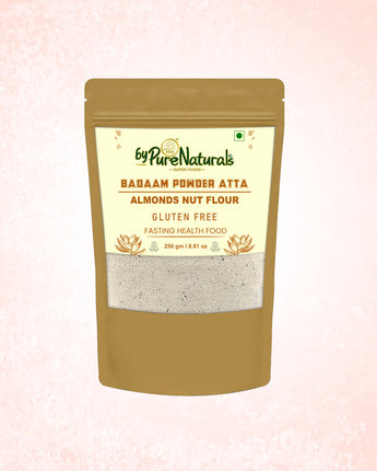 byPurenaturals Badaam Atta - Almonds Nut Flour 250gm 100% Pure - Ready to Use Vrat Atta