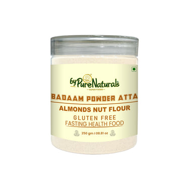 byPureNaturals Gluten Free Badaam Powder Atta (Almonds Flour)- 250 Gm - BuyPureNaturals