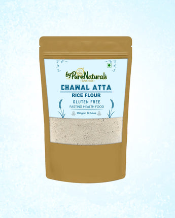 byPurenaturals Chawal Atta - Rice Flour 350gm 100% Pure - Ready to Use Vrat Atta