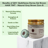 QH+ QuikHenna CLINICA Organic Gel Derma Tint Hair Colour- 46gm - BuyPureNaturals