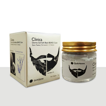 QH+ QuikHenna CLINICA Organic Gel Derma Beard Color- 72gm - BuyPureNaturals