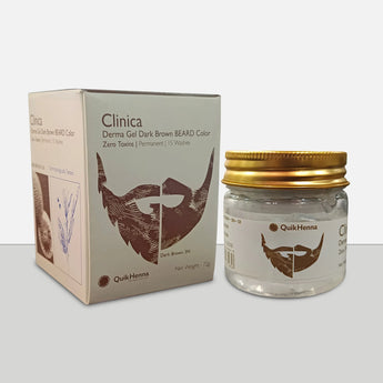 QH+ QuikHenna CLINICA Organic Gel Derma Beard Color- 72gm - BuyPureNaturals
