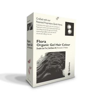 QH+ QuikHenna FLORA Organic Gel Double Use Hair Color- 70gm - BuyPureNaturals