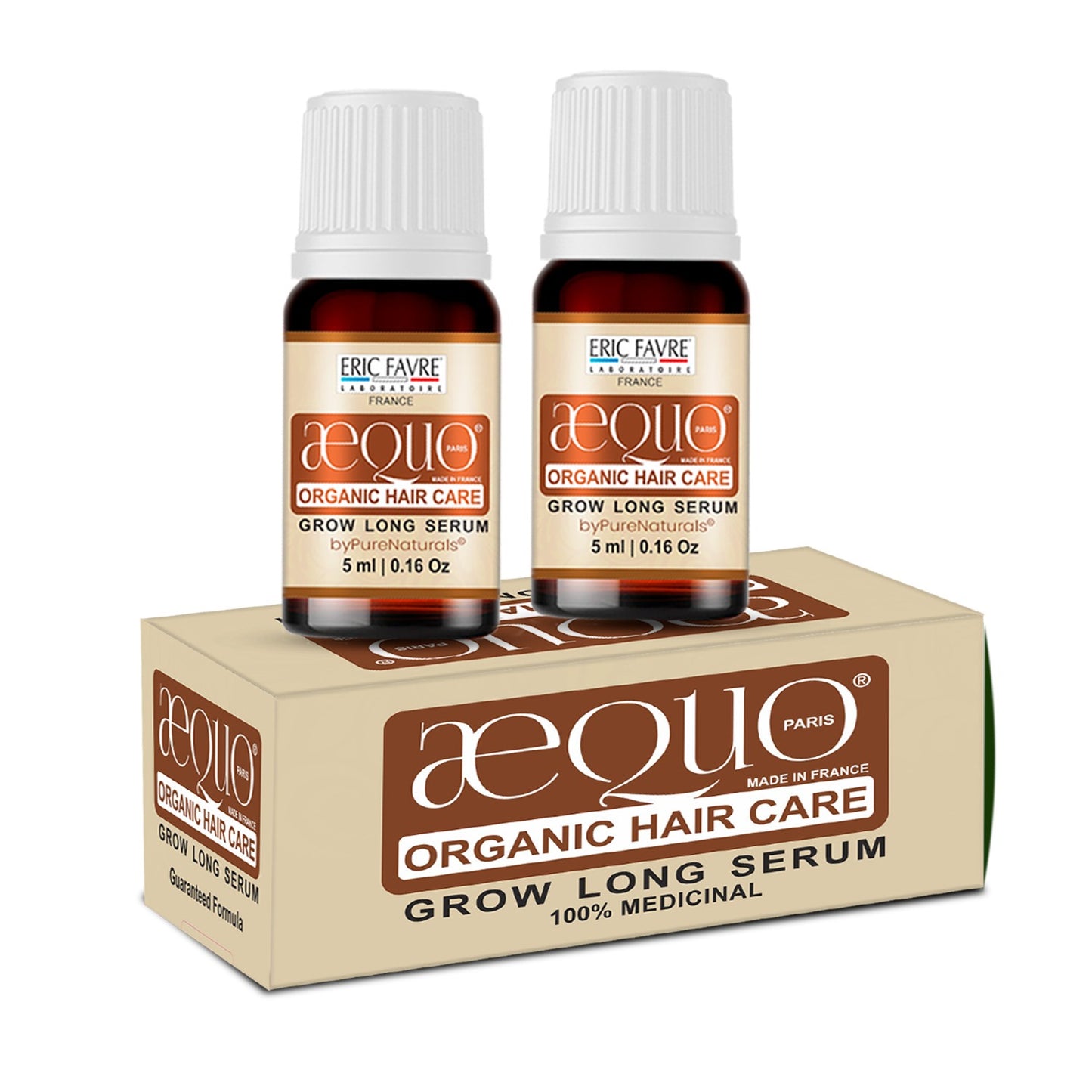 Aequo Organic Hair Fall Control & Hair Growth Serum byPureNaturals - Combo set