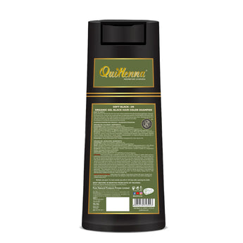 QH+ QuikHenna EVARA Organic Gel Hair Colour Shampoo- 400ml- 2N Soft Black - BuyPureNaturals
