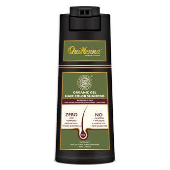 QH+ QuikHenna EVARA Organic Gel Hair Colour Shampoo- 400ml- 9RG Burgundy - BuyPureNaturals
