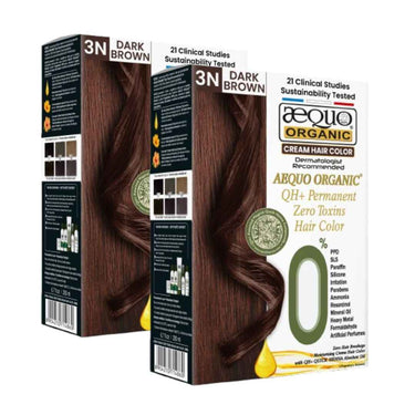 QH+ Aequo Organic Zero Toxins Permanent Cream Hair Colour- 200ml