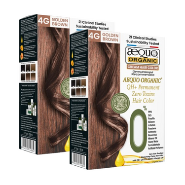 QH+ Aequo Organic Zero Toxins Permanent Cream Hair Colour- 200ml