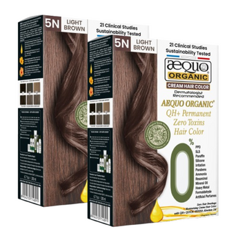QH+ Aequo Organic Zero Toxins Permanent Cream Hair Colour- 200ml- 7G Blonde - BuyPureNaturals
