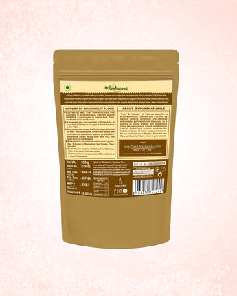 byPurenaturals Kuttu Atta - Buckwheat Flour - GLUTEN FREE READY TO USE ATTA 350GMS
