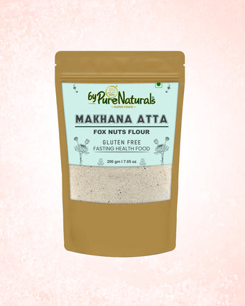 byPurenaturals Makhana Atta - Fox Nuts Flour - GLUTEN FREE READY TO USE ATTA  200gm