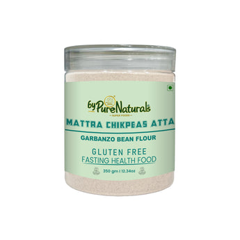byPureNaturals Gluten Free Mattra Chickpeas Atta (Garbanzo Bean Flour)- 350 Gm - BuyPureNaturals