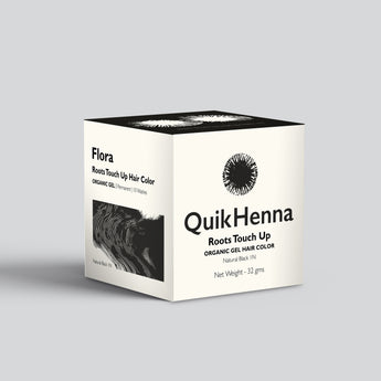 QH+ QuikHenna FLORA Organic Gel Roots Touch Up Hair Color- 32gm- 1N Natural Black - BuyPureNaturals