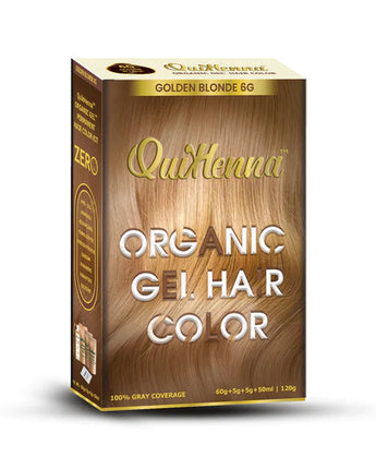 QuikHenna Gel Organic Hair Colour Golden Blonde 6G byPureNaturals