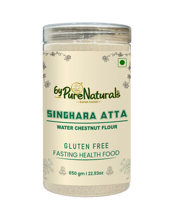 byPurenaturals Singhara Atta Flour Jar Pure Ready to Use Atta 650g