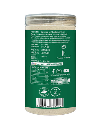 byPurenaturals Singhara Atta Flour Jar Pure Ready to Use Atta 650g