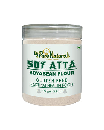 byPurenaturals Soy Atta Flour Jar Pure Ready to Use Atta 250g