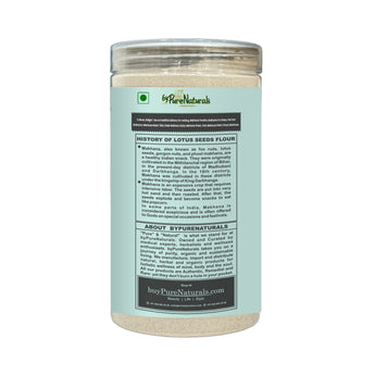 byPureNaturals Gluten Free Makhana Atta (Fox Nuts Flour)- 300 Gm - BuyPureNaturals