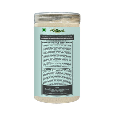 byPureNaturals Gluten Free Makhana Atta (Fox Nuts Flour)- 300 Gm - BuyPureNaturals