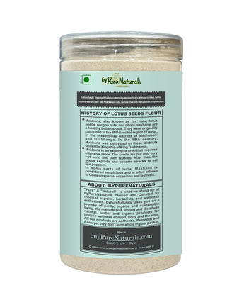 byPurenaturals Makhana Atta Flour Jar Pure Ready to Use Vrat Atta - Ready to Use Vrat Atta