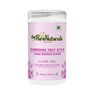 byPureNaturals Gluten Free Sabudana Vrat Atta (Sago Tapioca Flour)- 650 Gm - BuyPureNaturals