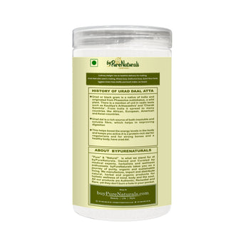 byPureNaturals Gluten Free Urad Daal Atta (Black Lentils Flour)- 650 Gm - BuyPureNaturals