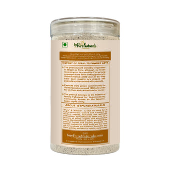 byPureNaturals Gluten Free Sing Dana Atta (Peanuts Powder Flour)- 450 Gm - BuyPureNaturals