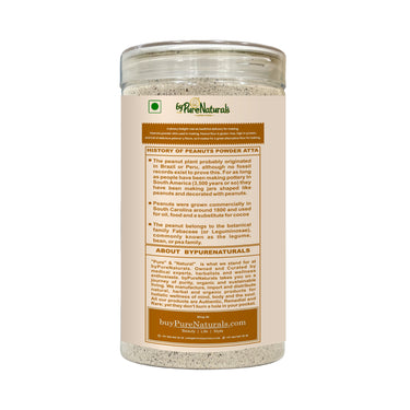 byPureNaturals Gluten Free Sing Dana Atta (Peanuts Powder Flour)- 450 Gm - BuyPureNaturals
