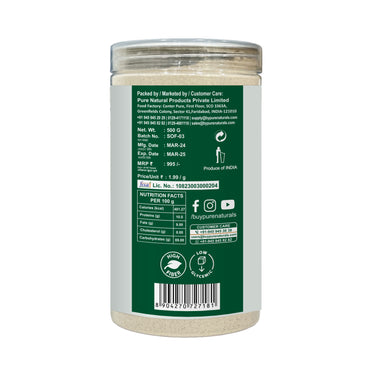 byPureNaturals Gluten Free Soy Atta (Soybean Flour)- 500 Gm - BuyPureNaturals