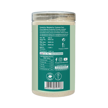 byPureNaturals Gluten Free Mattra Chikpeas Atta (Garbanzo Bean Flour)- 650 Gm - BuyPureNaturals