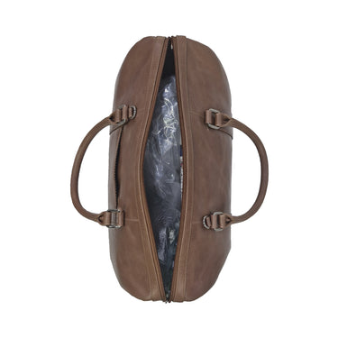 GOALU PURE LEATHER DUFFLE GYM BAG | TRAVEL WEEKENDER CABIN BAG-CAMEL BROWN - BuyPureNaturals