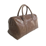 GOALU PURE LEATHER DUFFLE GYM BAG | TRAVEL WEEKENDER CABIN BAG-CAMEL BROWN - BuyPureNaturals