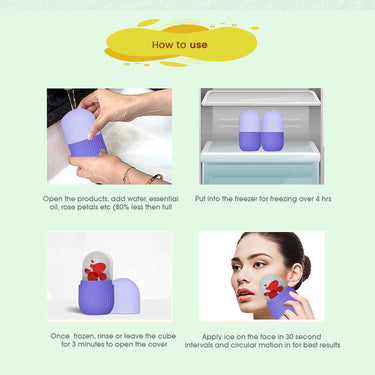 byPureNaturals Skincare Ice Cube Roller for Face and Glowing Skin Easy to use - BuyPureNaturals