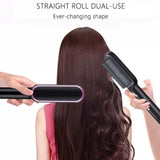 byPureNaturals Hair straightening Brush for men & women, Curly Hair Straightener, Hair Styler - BuyPureNaturals