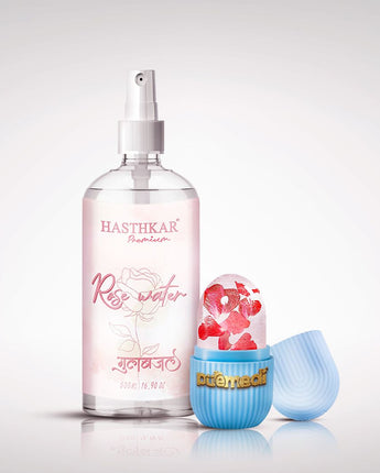 Hasthkar premium Rose water ice roller for beauty glowing skin men and women