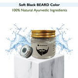 QH+ QuikHenna CLINICA Organic Gel Derma Soft Black Beard Color- 72gm- 2N - BuyPureNaturals