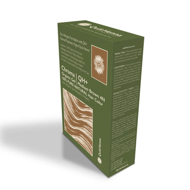 QH+ QuikHenna CHROMA Organic Gel 100% Pure Natural Zero Allergens Hair Color- 140gm- 4N Medium Brown - BuyPureNaturals