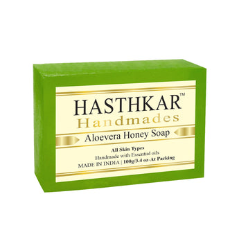 Hasthkar Handmades Glycerine Natural Aloevera Honey Soap - 100gm