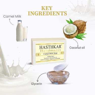 Hasthkar Handmade Glycerine Camel Milk Soap- 125gm - BuyPureNaturals
