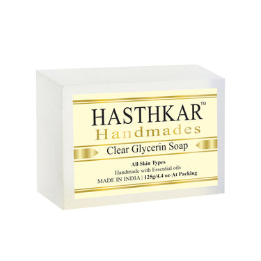 Hasthkar Handmade Clear Glycerine Soap- 125gm - BuyPureNaturals