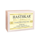 Hasthkar Handmade Glycerine Coconut Milk & Honey Soap- 125gm - BuyPureNaturals