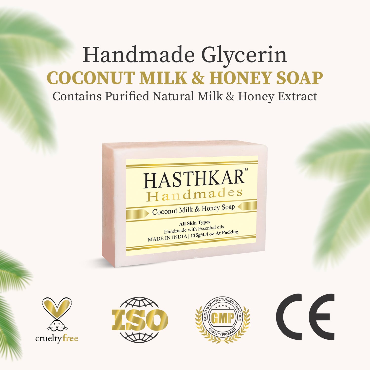 Hasthkar handmades coconut extract bathing soap men women