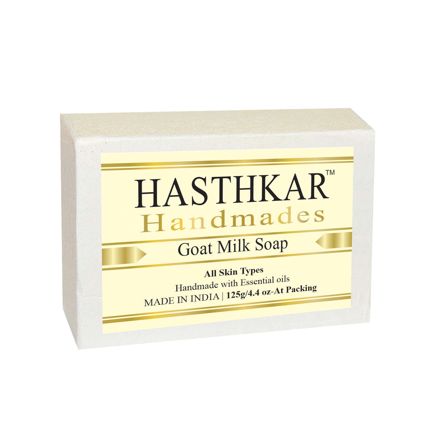 Hasthkar Handmades Glycerine Natural Goat milk Soap 125Gm