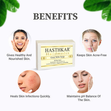 Hasthkar Handmade Glycerine Goat Milk Soap- 125gm - BuyPureNaturals